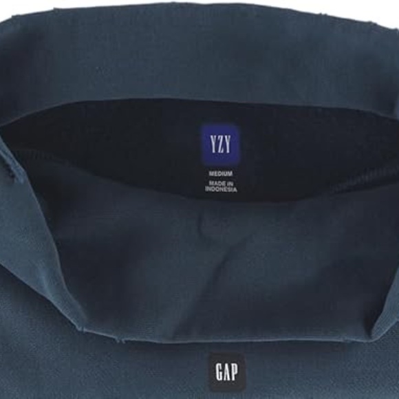 NWT Yeezy x Gap by Balenciaga High Neck Sweatshirt XL Dark Blue - Picture 5 of 5